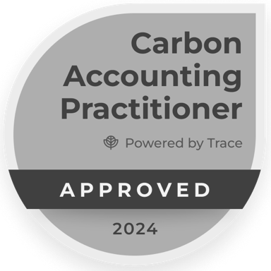 Carbon accounting practitioner badge